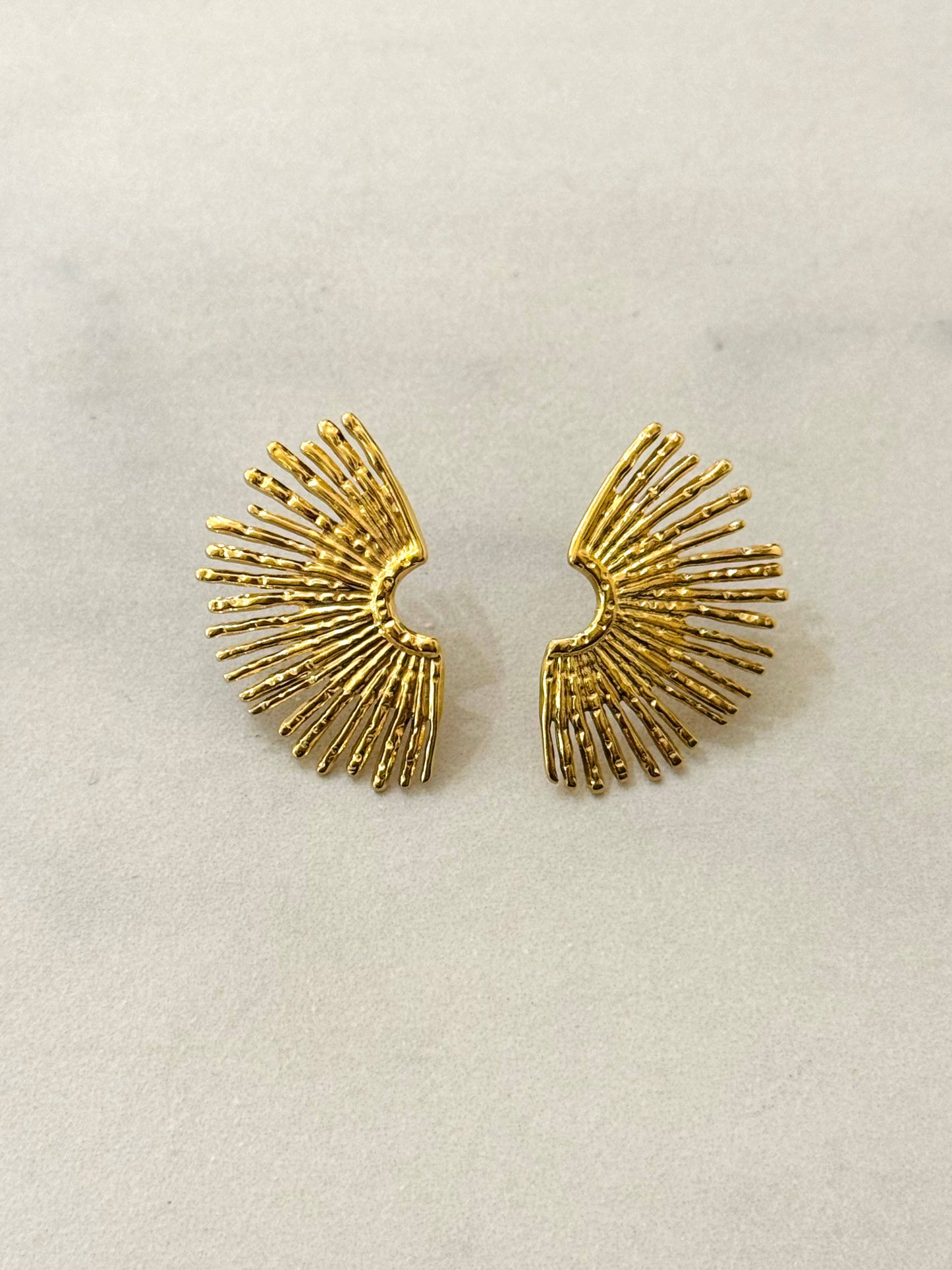Laudi örhängen i rostfritt stål: Guld