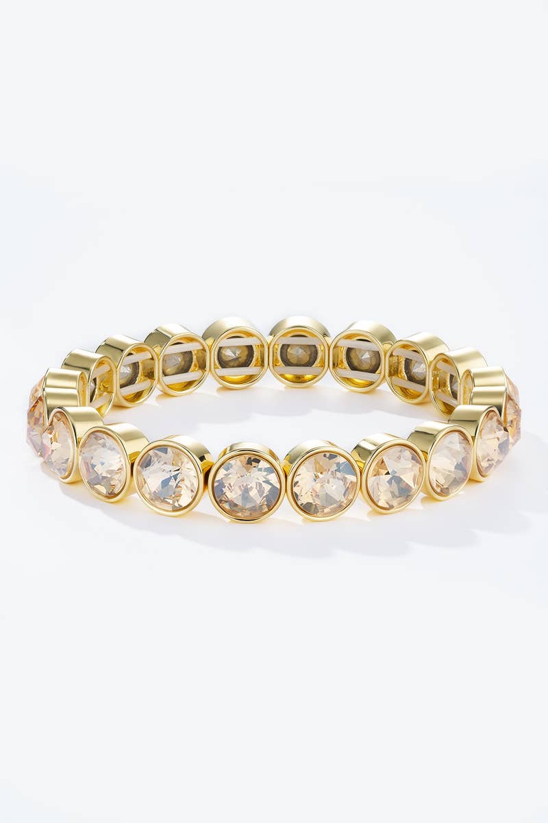 Elastiskt armband: Blanc/Champagne