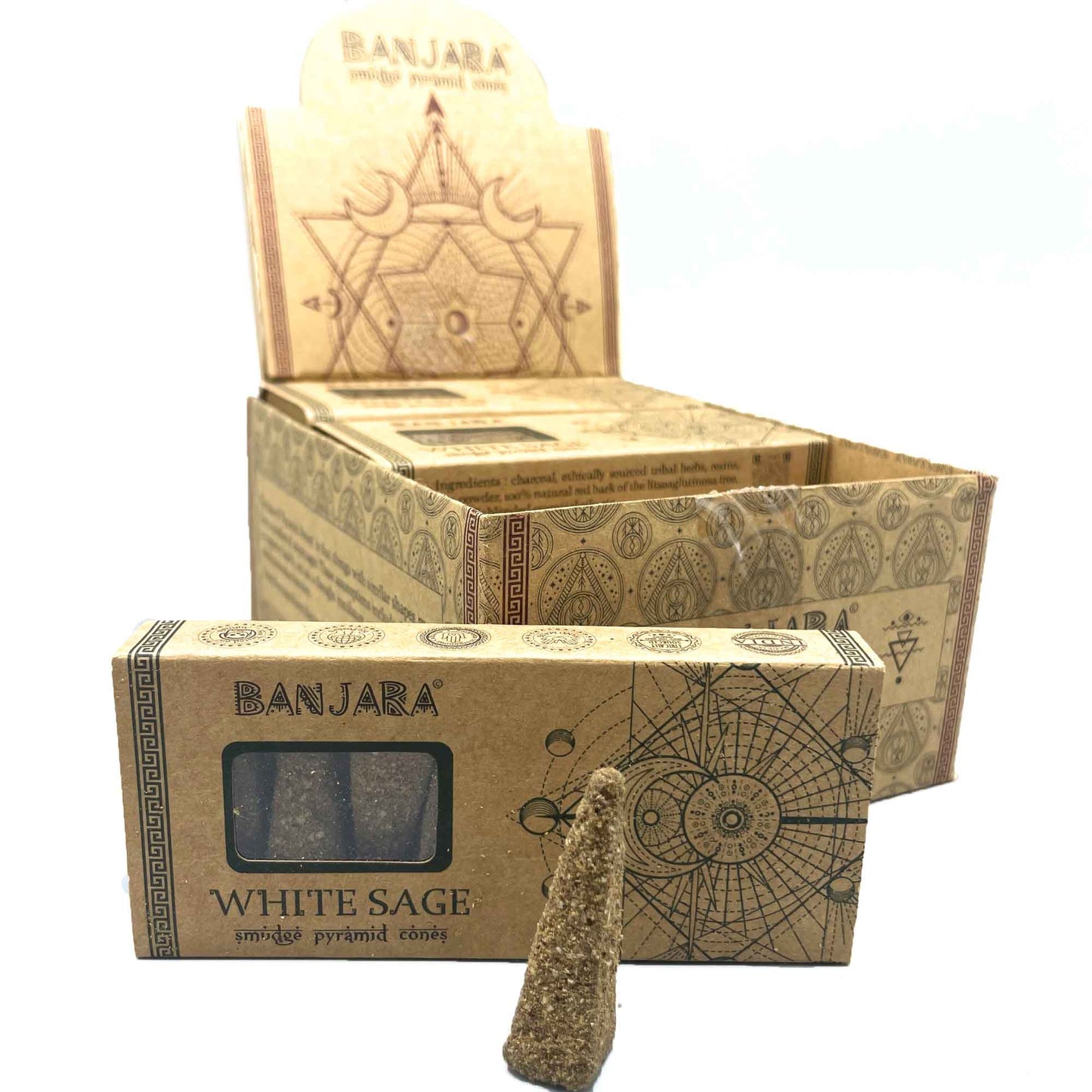 Smudge Pyramid Cones – Vit Salvia