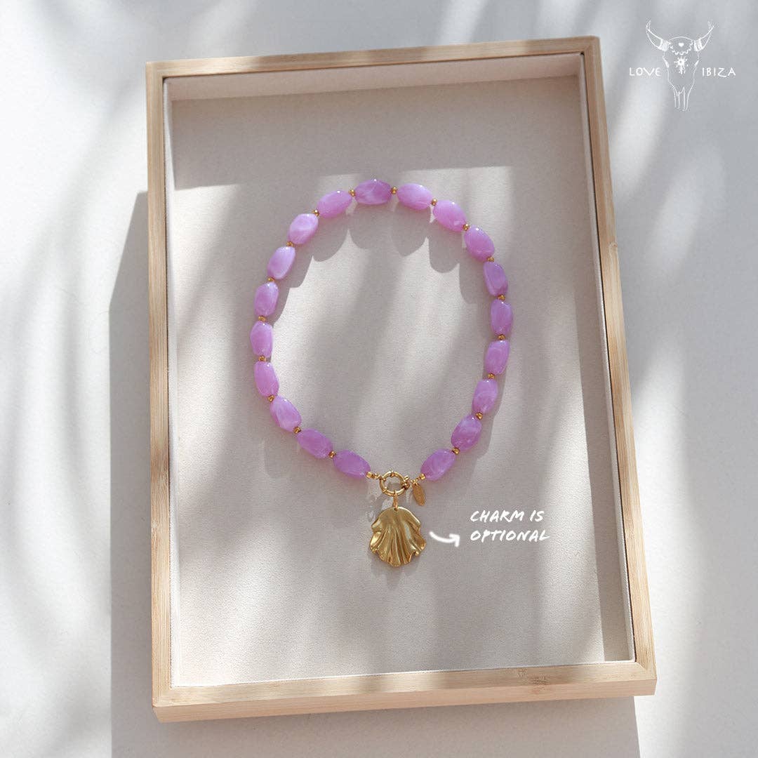 Ljuslila Halsband Love Ibiza