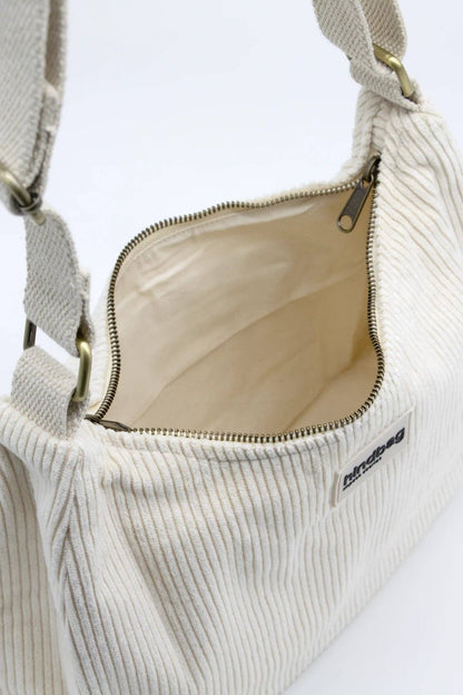 Beige Sammet  Väska