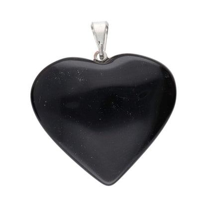 Hängsmycke i form av hjärta av obsidian