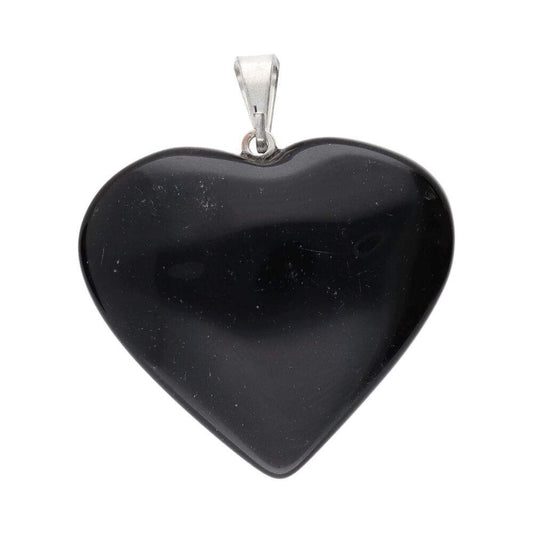 Hängsmycke i form av hjärta av obsidian