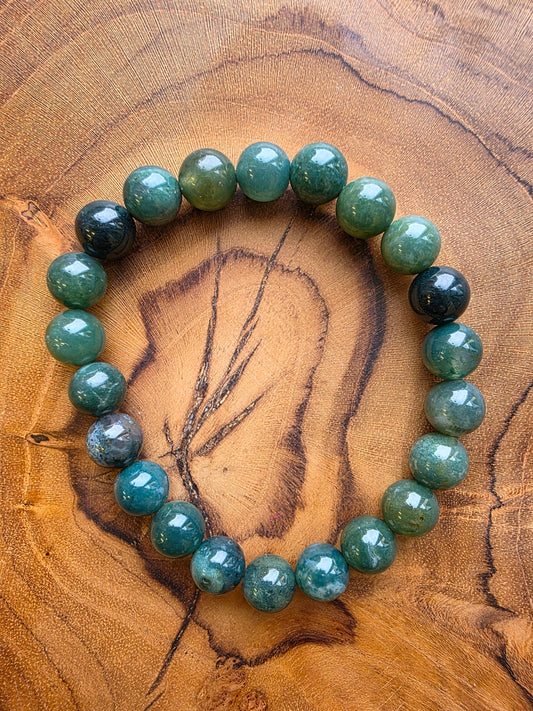 Moss Agate Armband