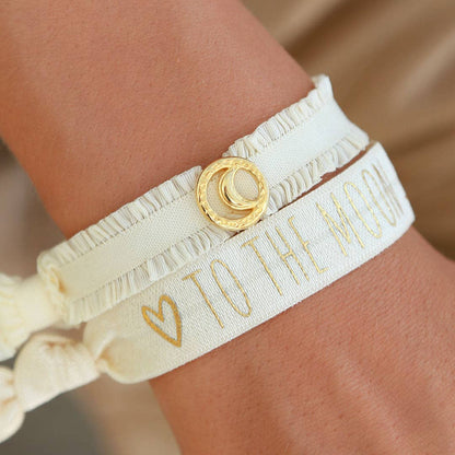 To the Moon and Back-Elastiska hårband 3st med smycke detalj