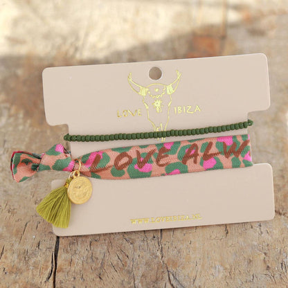Love always- Armband med elastiskt band