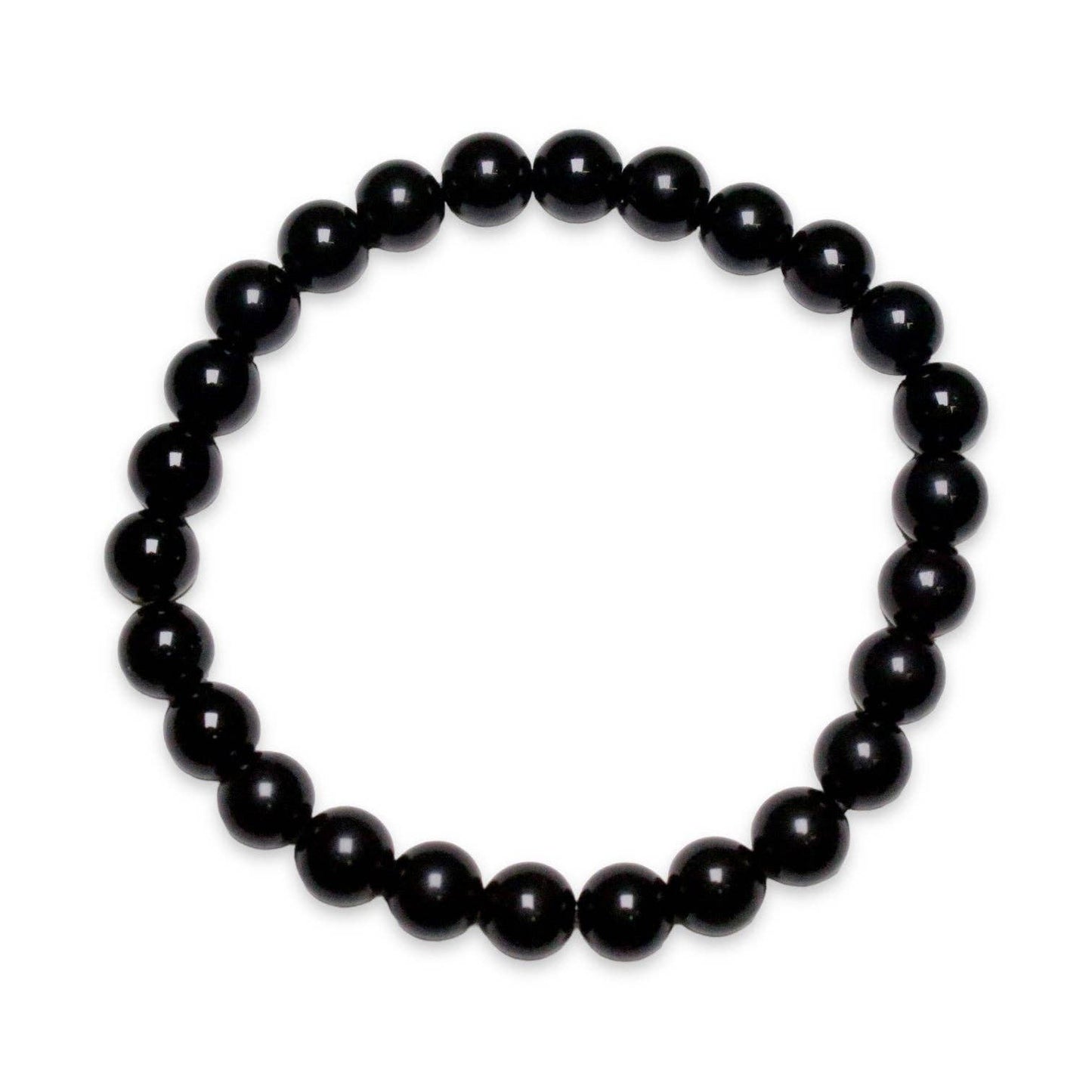 Svart Obsidian armband herrstrl