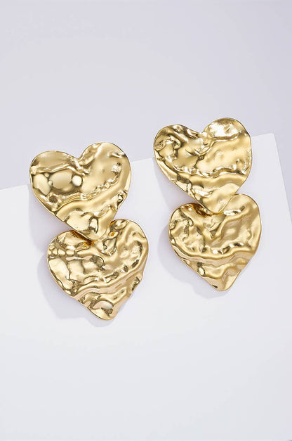 Double Heart Örhängen