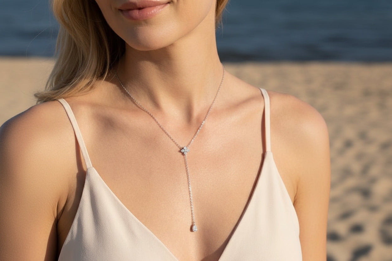 SHINE-Halsband i Rostfritt Stål/Silver