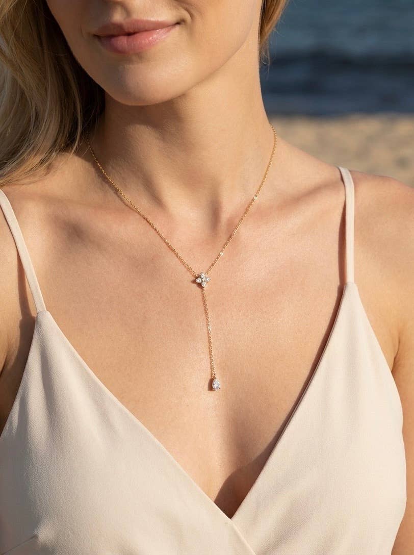 SHINE -Halsband i rostfritt stål/Guld