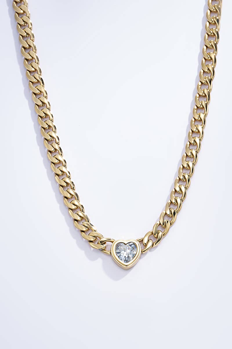 Halsband Kedja Heart