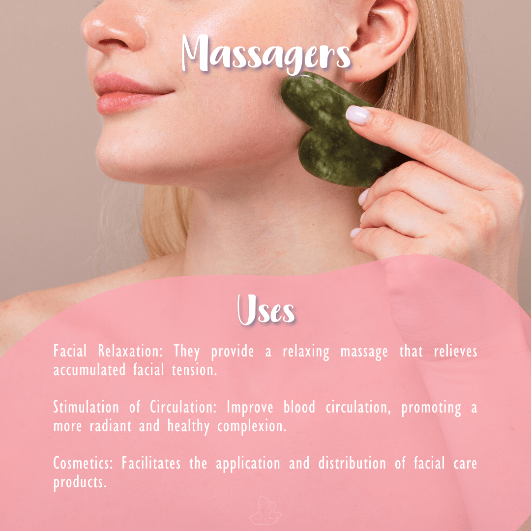 Gua Sha och Jade Roller Massager set