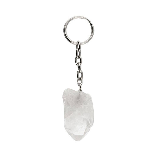 Bergskristall nyckelring