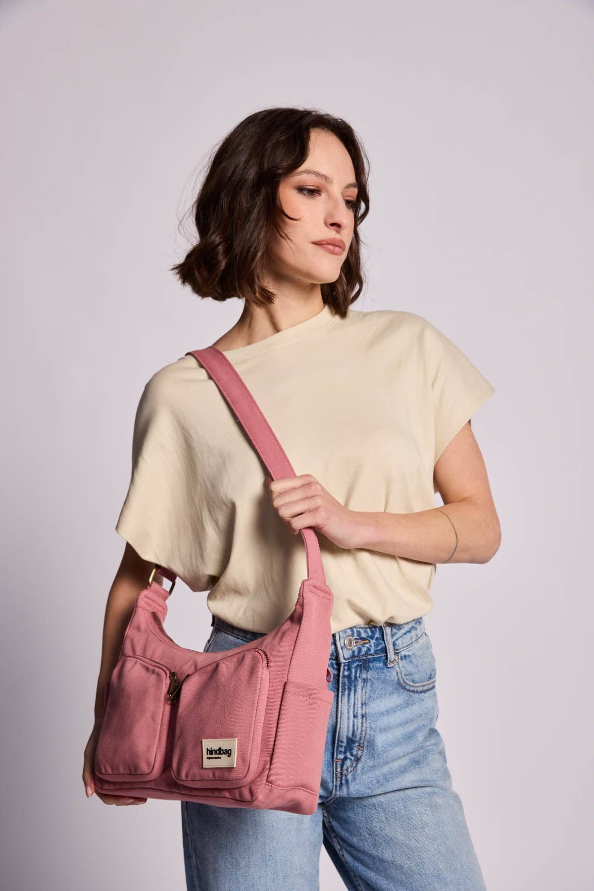 Multipocketväska Emile Rose blush