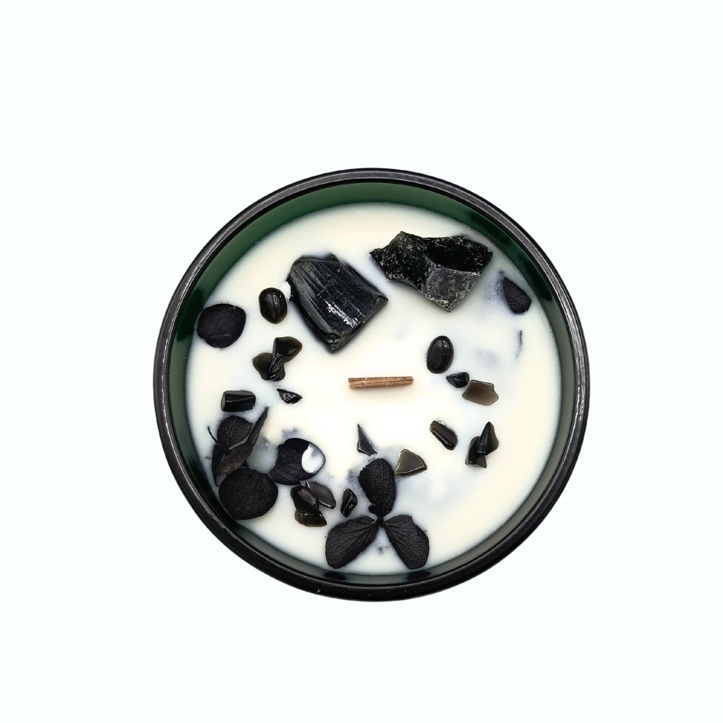 Hop Hare Kristall Ljus med Svart Obsidian: The Knight of Swords