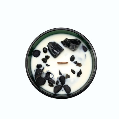 Hop Hare Kristall Ljus med Svart Obsidian: The Knight of Swords