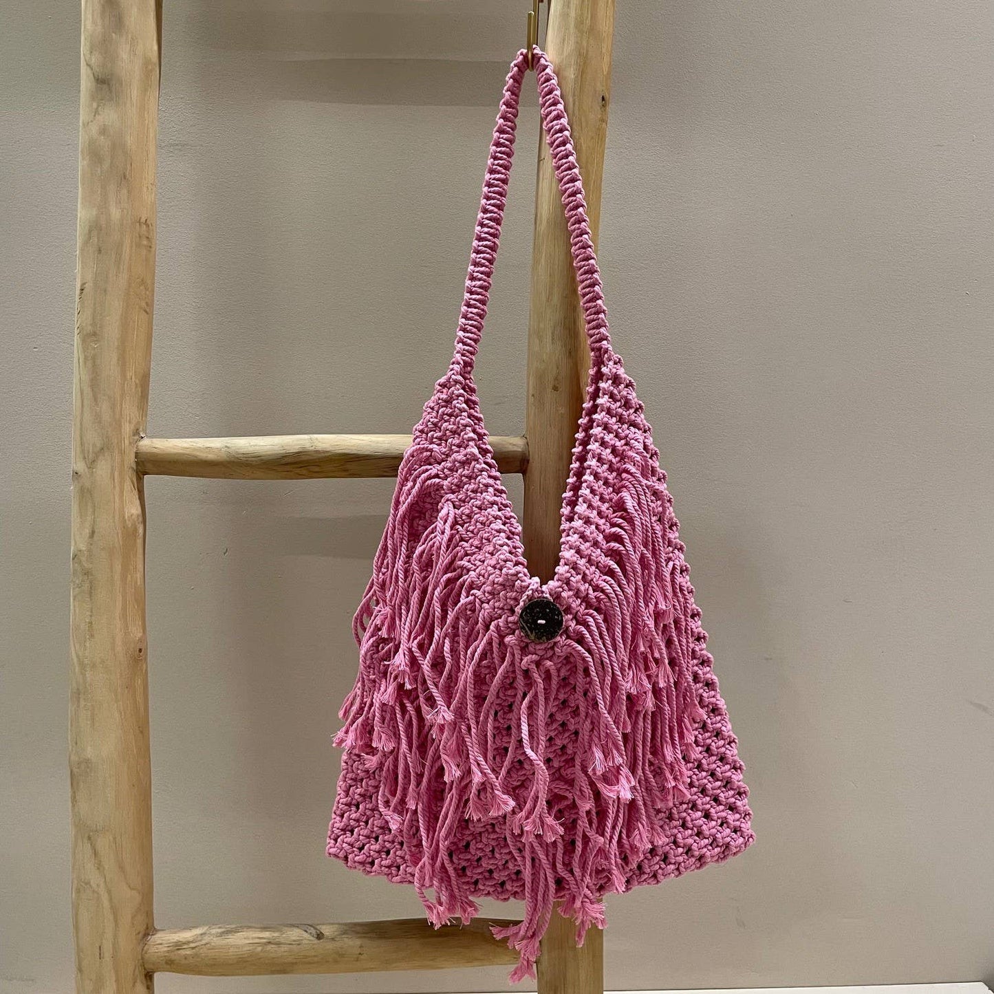 Boho Väska: Rosa