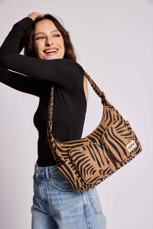 Multipocketväska Emile Tiger Kanel