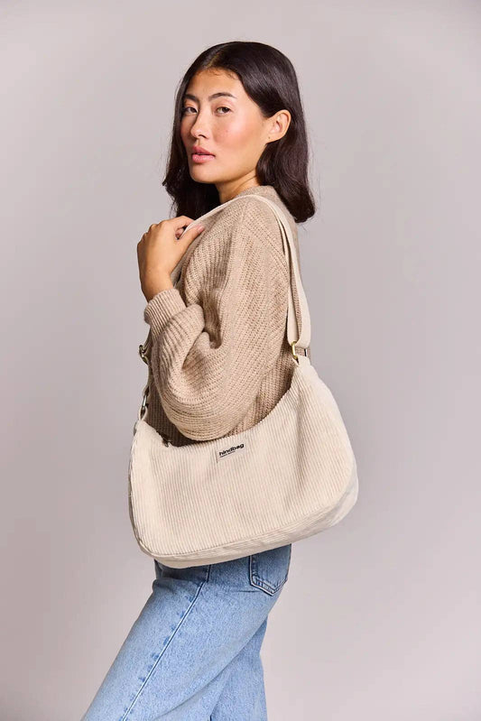 Beige Sammet  Väska