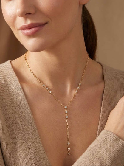UNIQUE - Rostfritt halsband/Guld