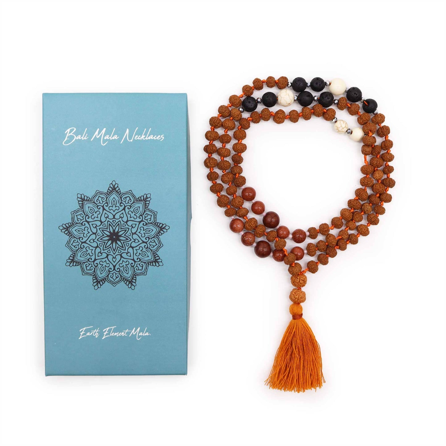 Earth Element Mala – Rudraksha Mala