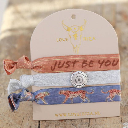 Just be you-Elastiska hårband 3st med smyckedetalj
