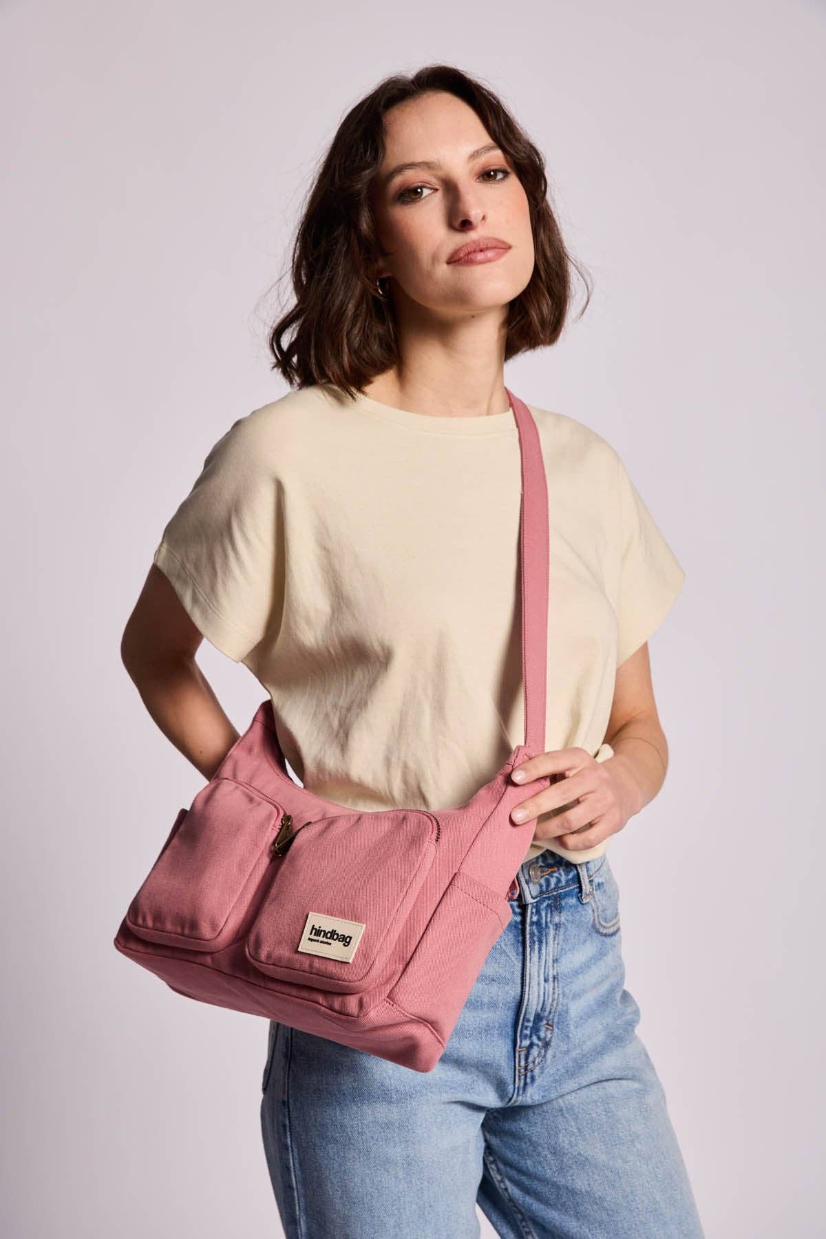 Multipocketväska Emile Rose blush