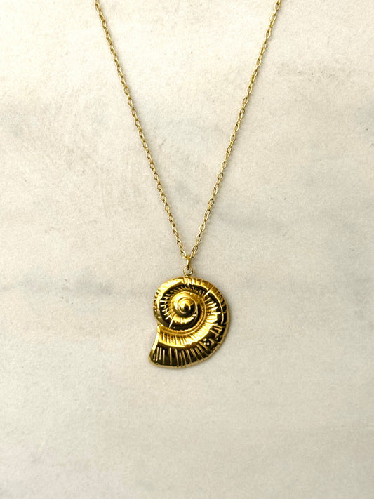 Halsband spiralformad snäcka