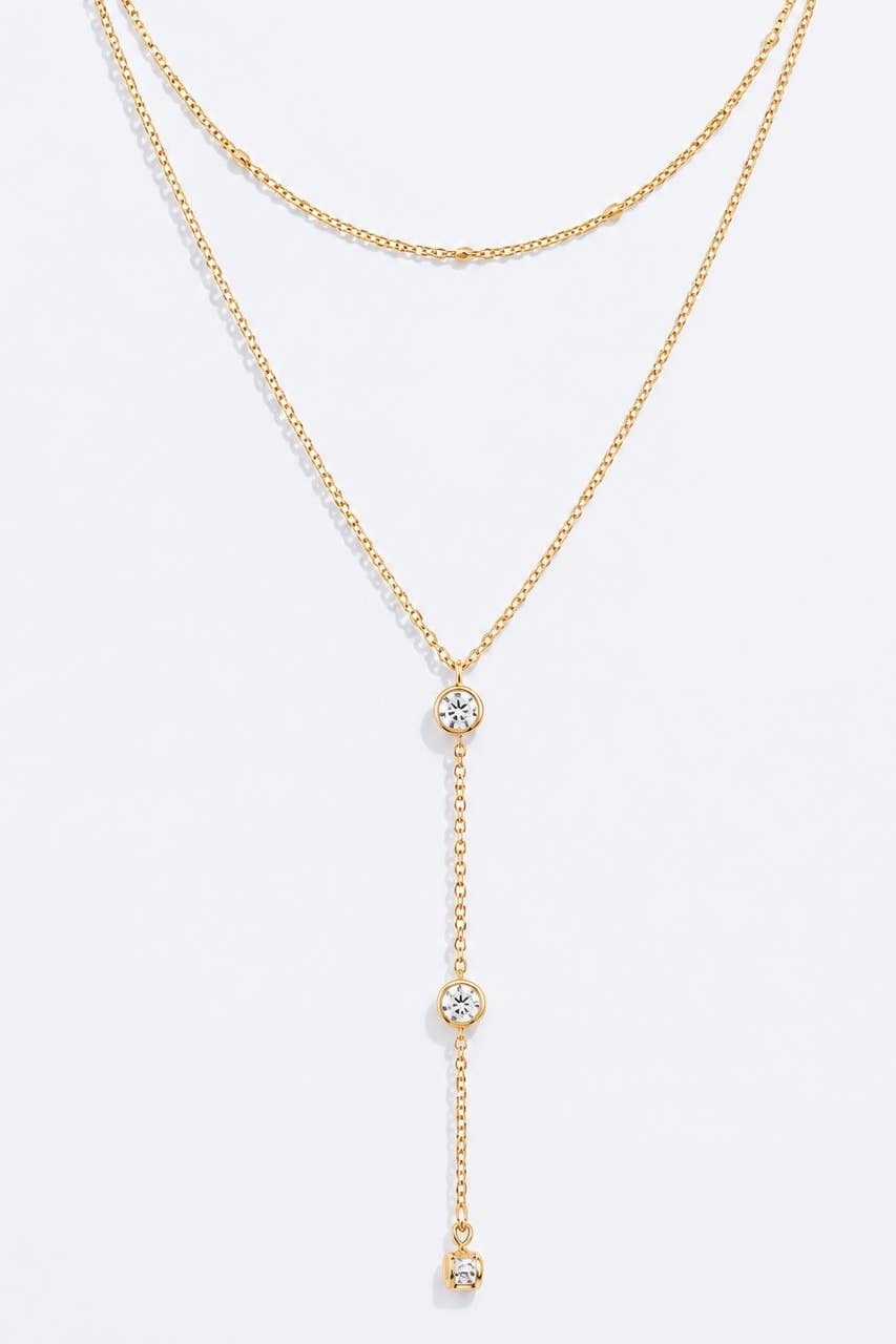 YOU-Halsband i Rostfritt Stål/Guld