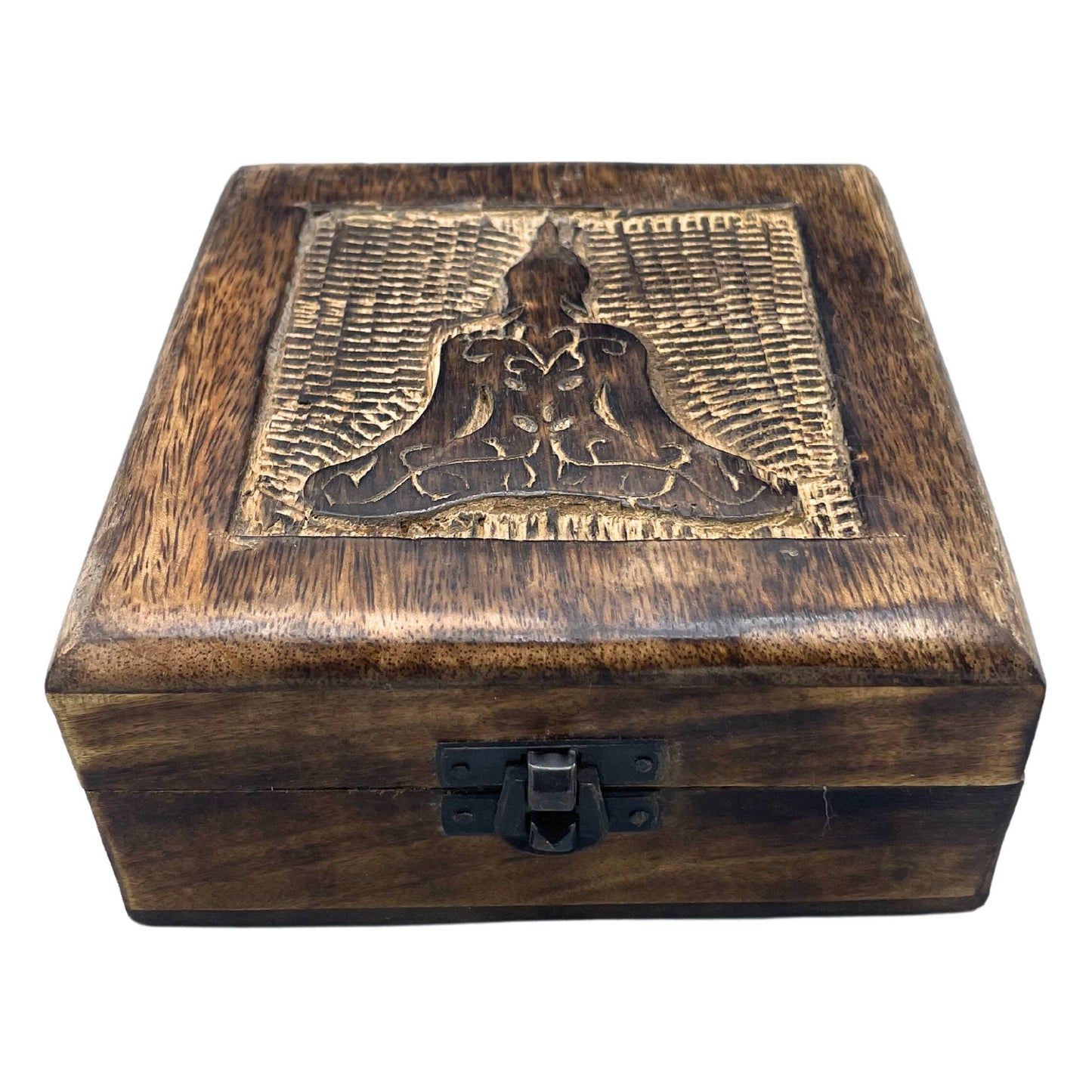 Buddha Handsnidad Träskrin