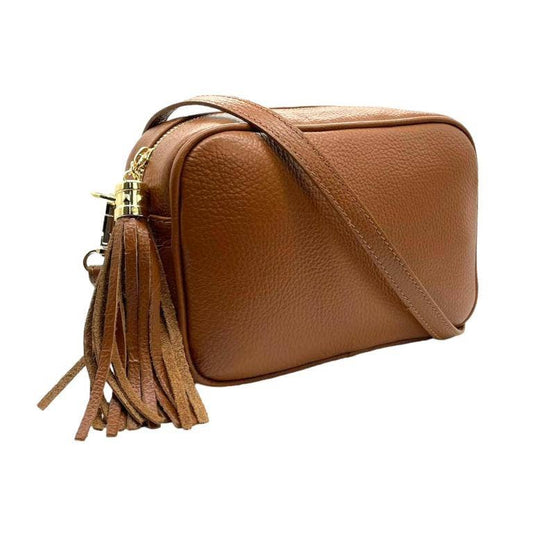 Axelväska Med Toffs Ljusbrun