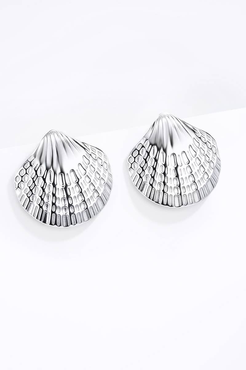 Snäcka Örhängen Silver