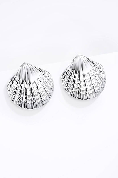 Snäcka Örhängen Silver