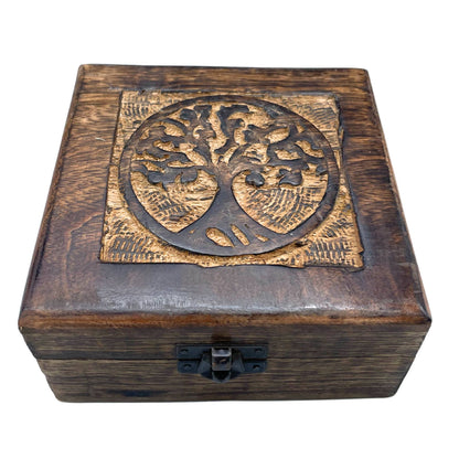 Tree of Life Handsnidad Träskrin