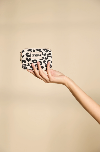 Lili Leopard benvit plånbok