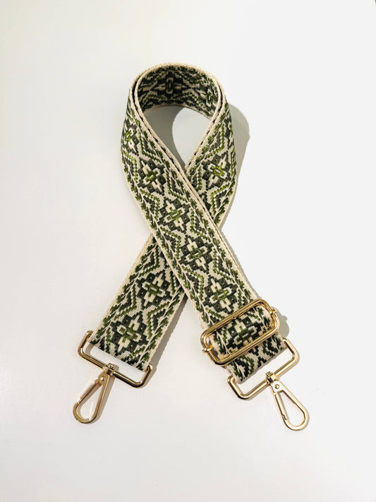 Väskrem Etnisk Mörkgrön & Beige