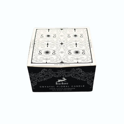 Hop Hare Kristall Ljus med Svart Obsidian: The Knight of Swords