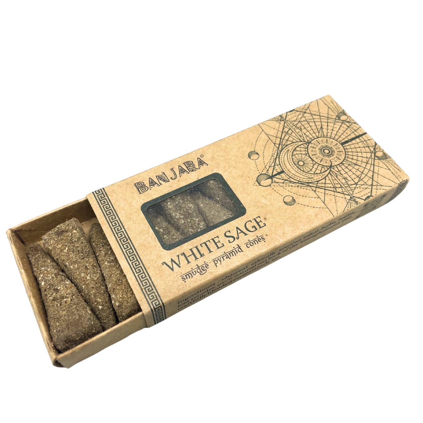 Smudge Pyramid Cones – Vit Salvia