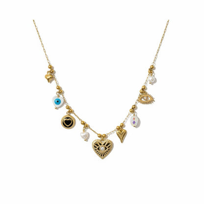 Ögon & Hjärtan Charm Halsband