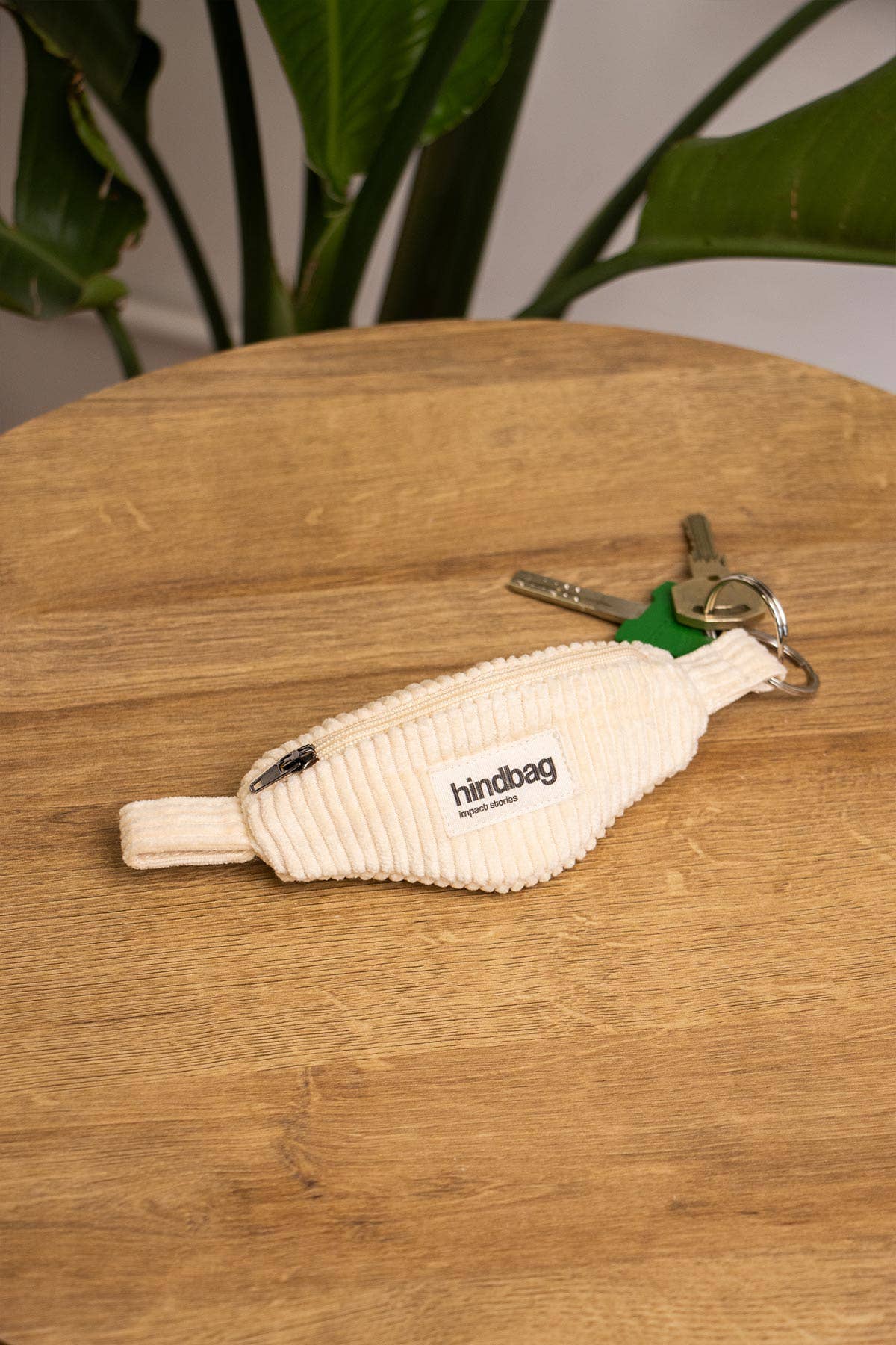 Côme Nyckelring Sammet Beige