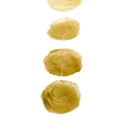 Capiz Snäck Hänge: Guld