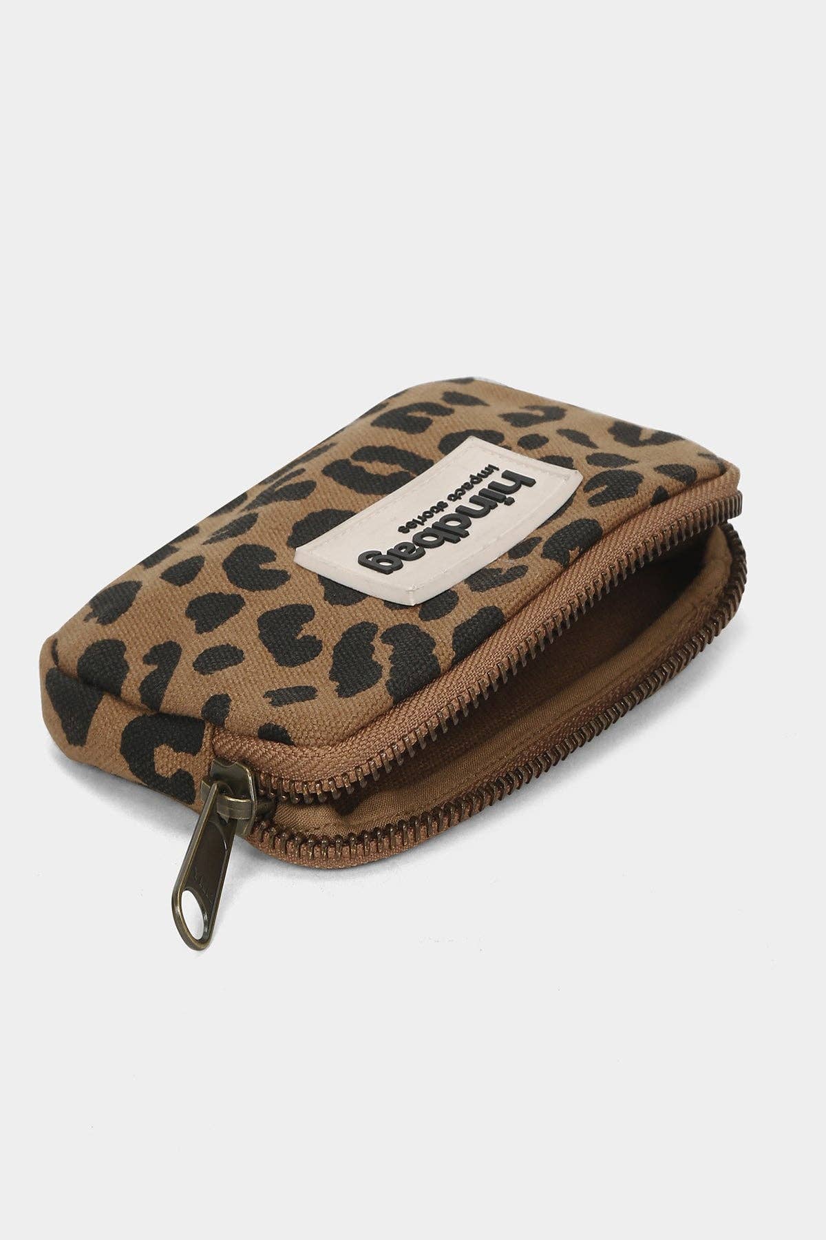 Lili Leopard Sand plånbok