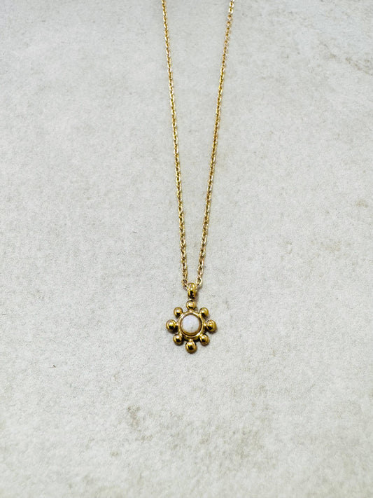 Beedle Minimal Bohem halsband : Vit