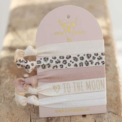 To the moon and back-Elastiska hårband 5st