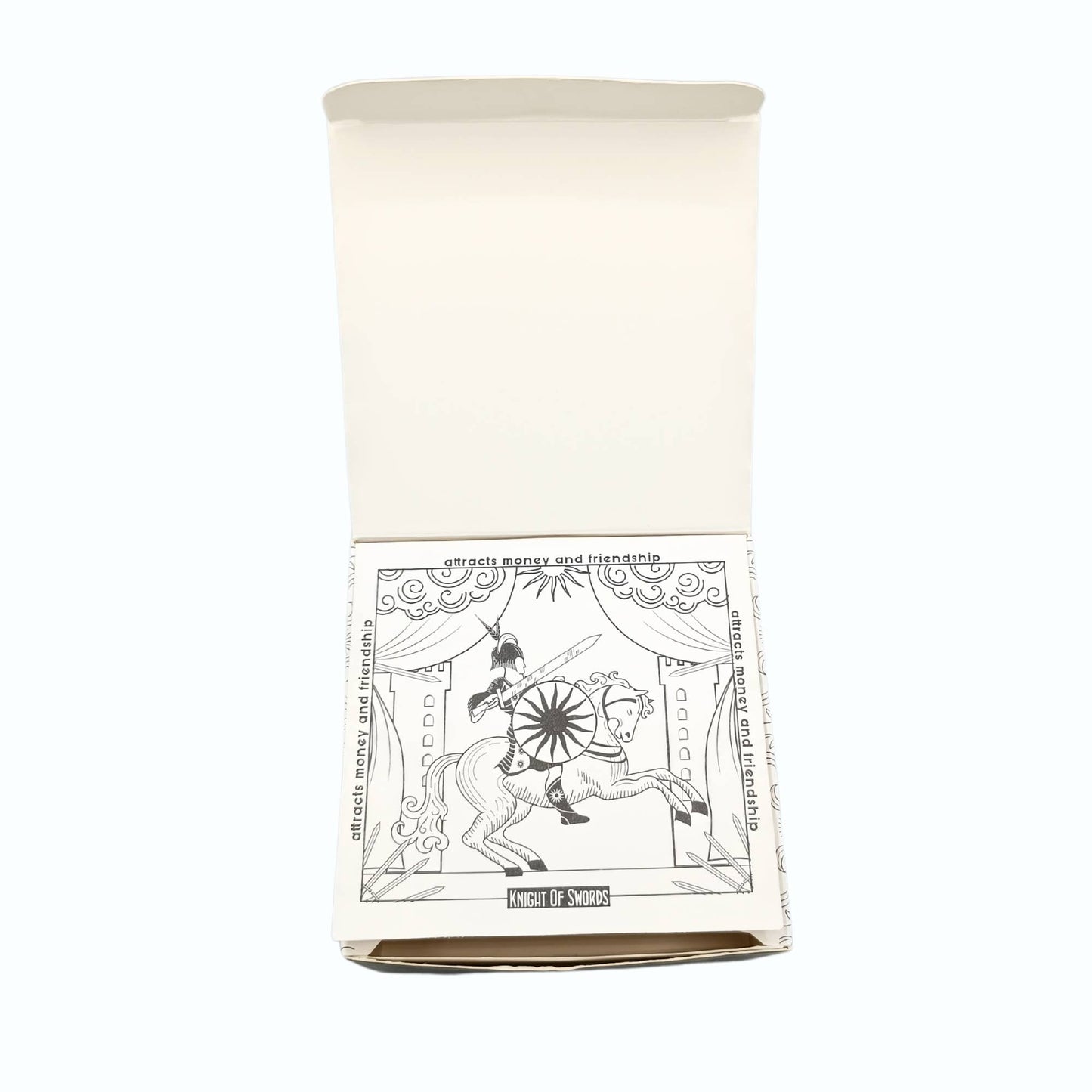 Hop Hare Kristall Ljus med Svart Obsidian: The Knight of Swords