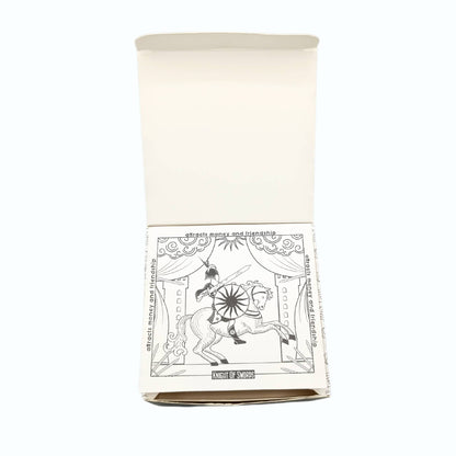 Hop Hare Kristall Ljus med Svart Obsidian: The Knight of Swords
