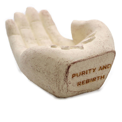 Hand rökelse brännare - Purity & Rebirth (naturvit)