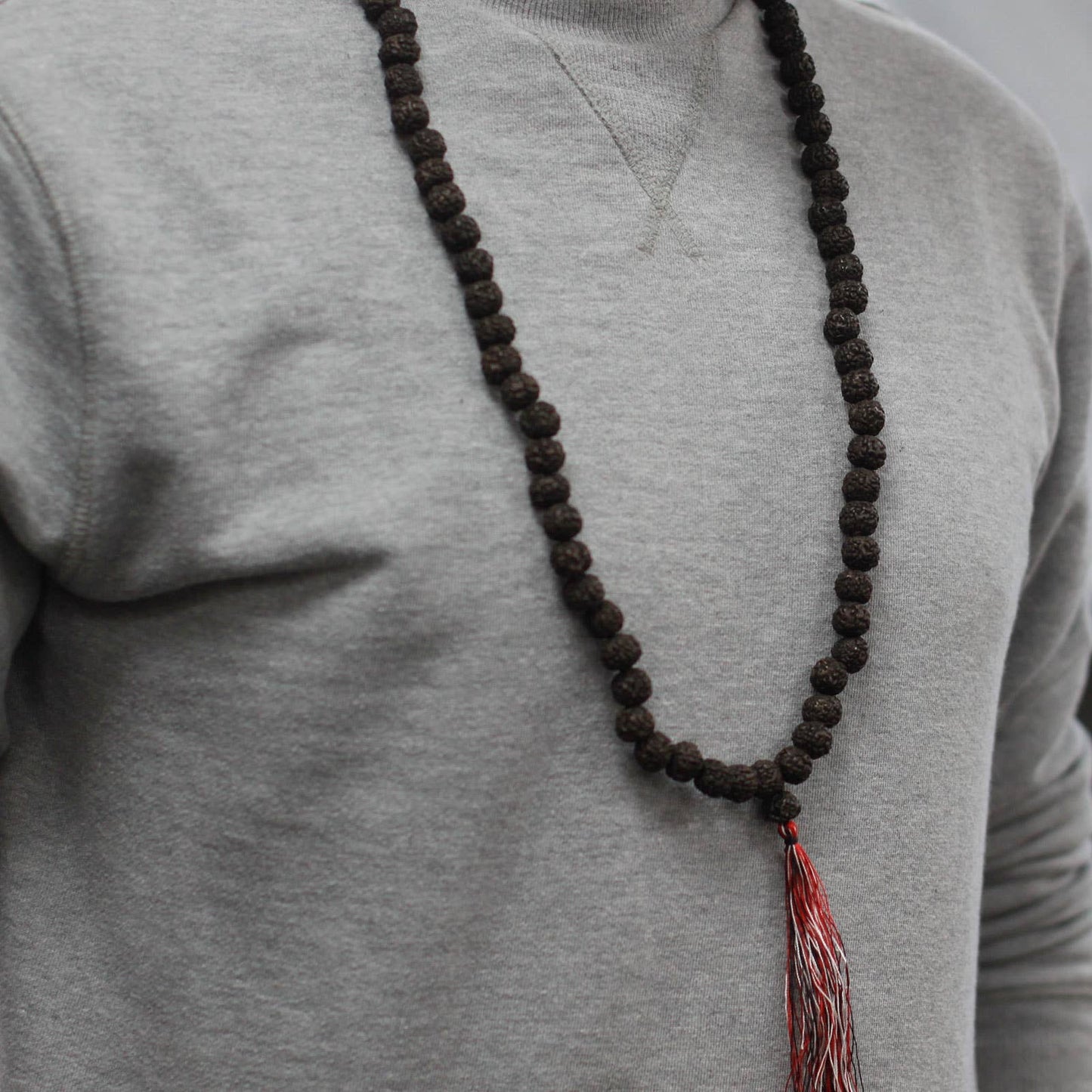 Rudraksha-mala halsband