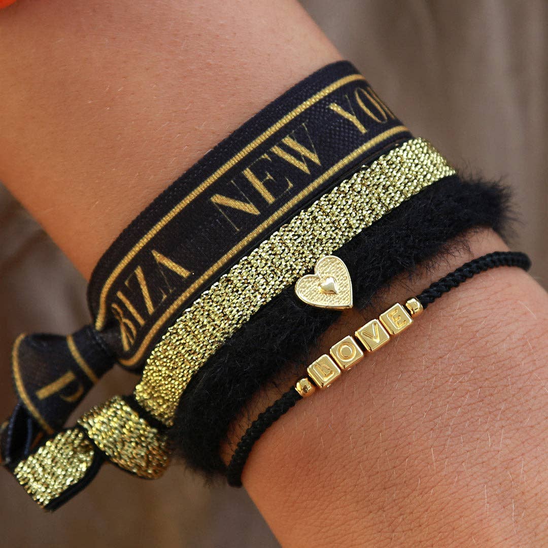Leopard/Paris/Ibiza/London/New York-Elastiska hårband 5st